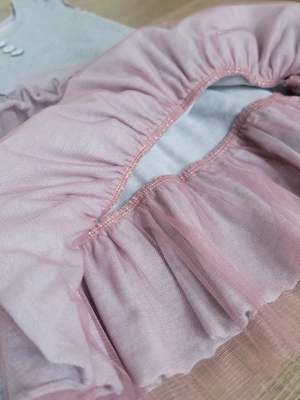 Matilda Jane Girls Pink Tulle Ruffle Twirl Gray Cotton Sleeveless Dress Size 4